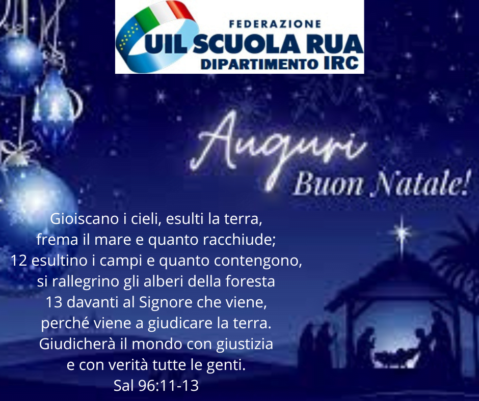 UIL Scuola RUA Auguri E Informativa Per I Docenti Di RC Istituto